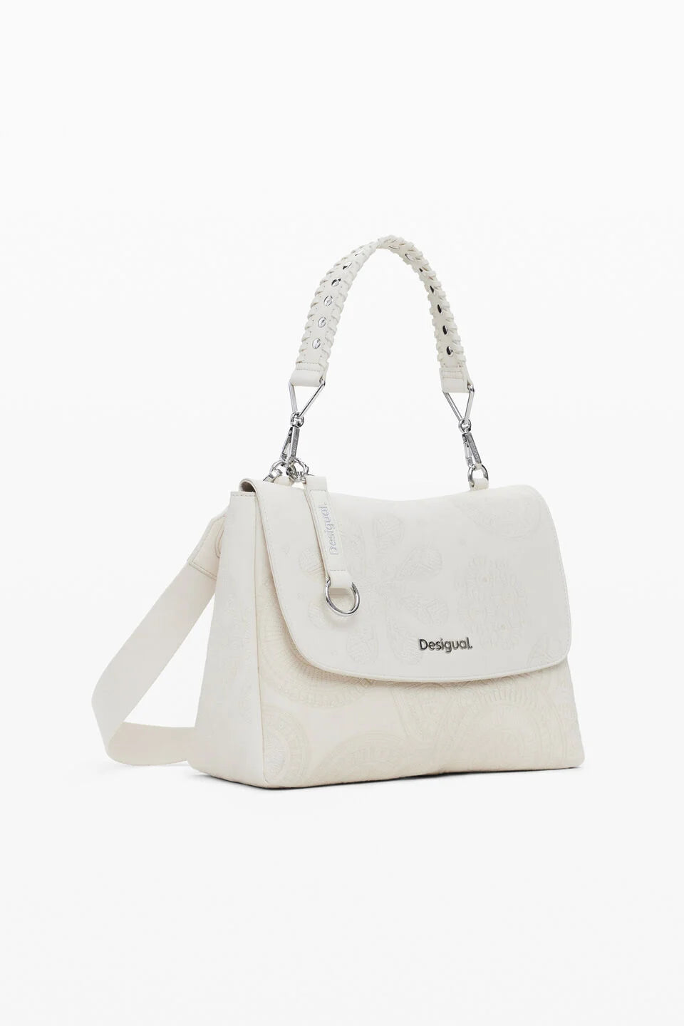 DESIGUAL DEJAVU POSADAS ECRU SHOULDER BACKPACK 25SAXPAA