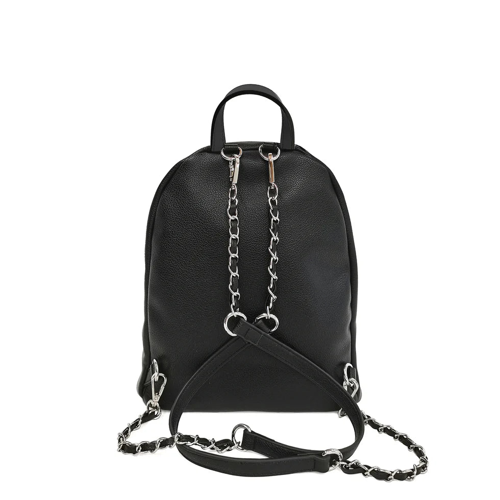 ps255b043 black Brenda Backpack With Studs Multicolor
