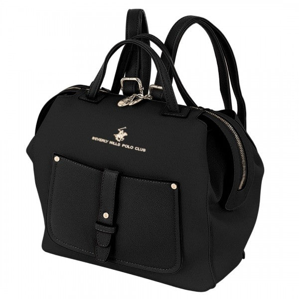 Beverly Hills Polo Γυναικείο Σακίδιο Πλάτης-Χειρός BH-4542 Μαύρο