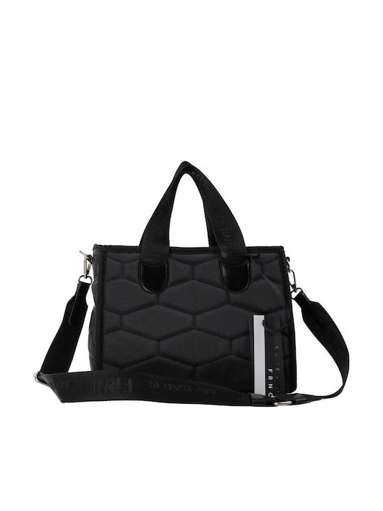 FRNCΓυναικεία Τσάντα Ώμου Μαύρη BLK 4946