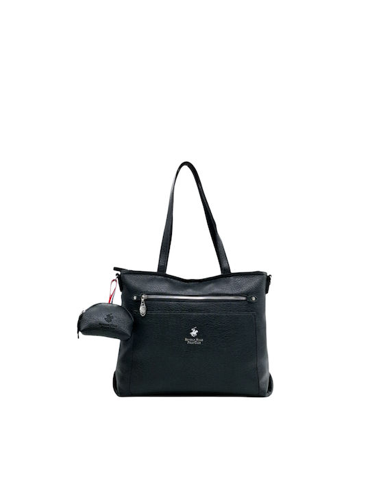 Beverly Hills Polo Club Σετ Γυναικεία Τσάντα Ώμου Μαύρη bh 4130