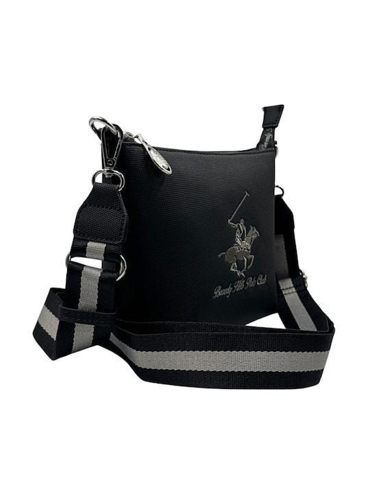 Beverly Hills Polo Club Γυναικεία Τσάντα Χιαστί Μαύρη BH 4083
