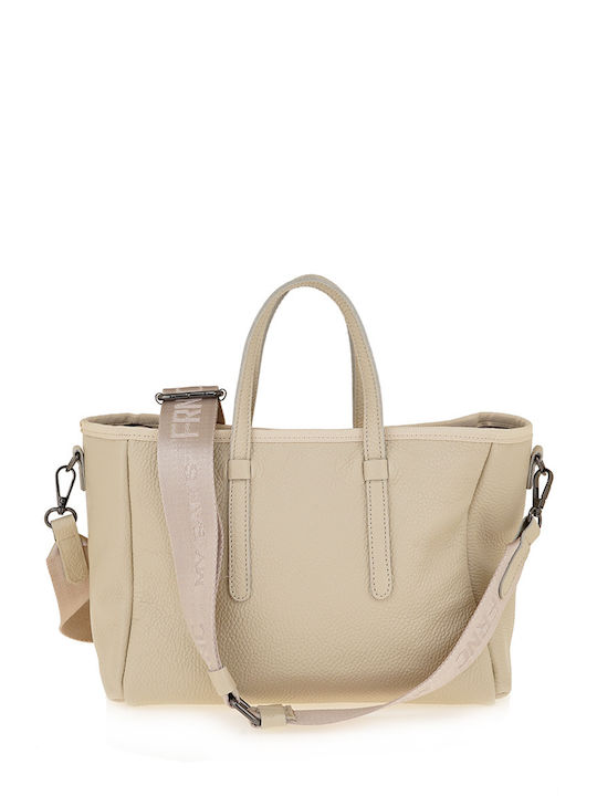 FRNCΓυναικεία Τσάντα Χειρός Μπεζ 3753