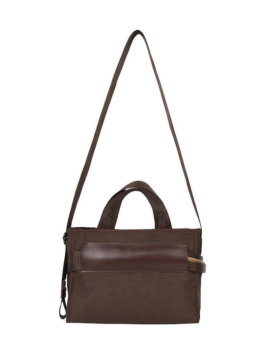 FRNC Γυναικεία Tote Τσάντα Καφέ 1850