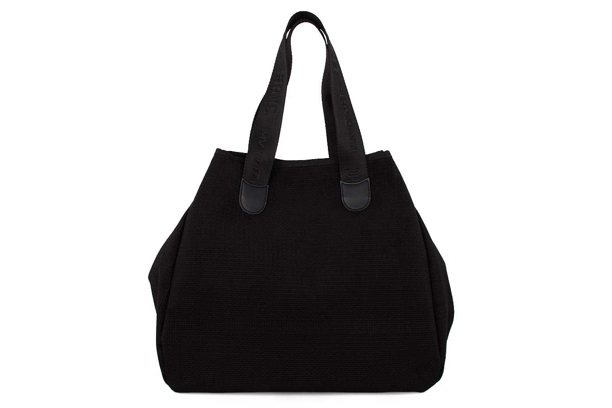 FRNC Γυναικεία Τσάντα Nubuck Treccia Black 5566-BLK