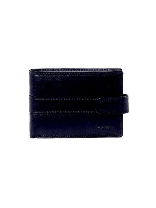 Lavor Δερμάτινο Ανδρικό Πορτοφόλι με RFID Μπλε 1-3747