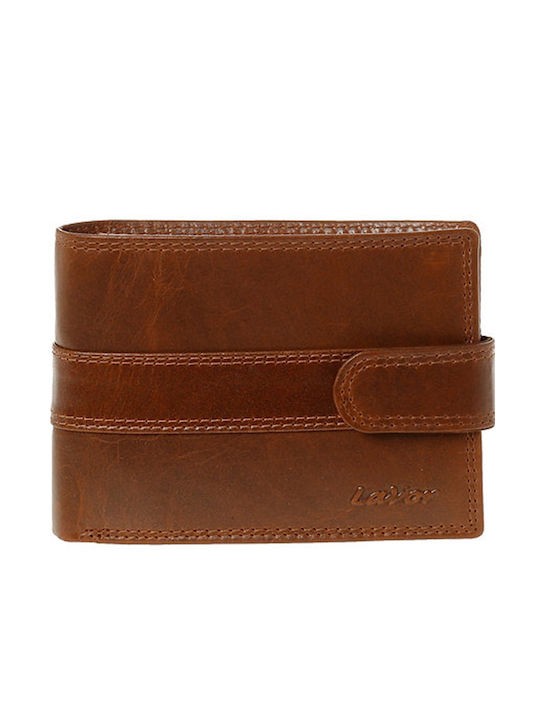 Lavor Δερμάτινο Ανδρικό Πορτοφόλι με RFID Cognac 1-3747