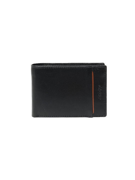 Lavor Δερμάτινο Ανδρικό Πορτοφόλι με RFID Μαύρο