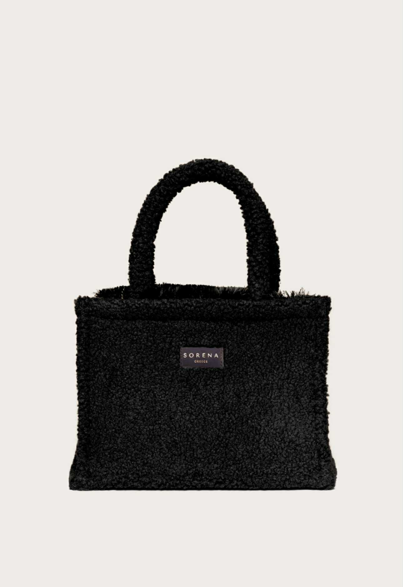 TEDDY BLACK MEDIUM TOTE BAG