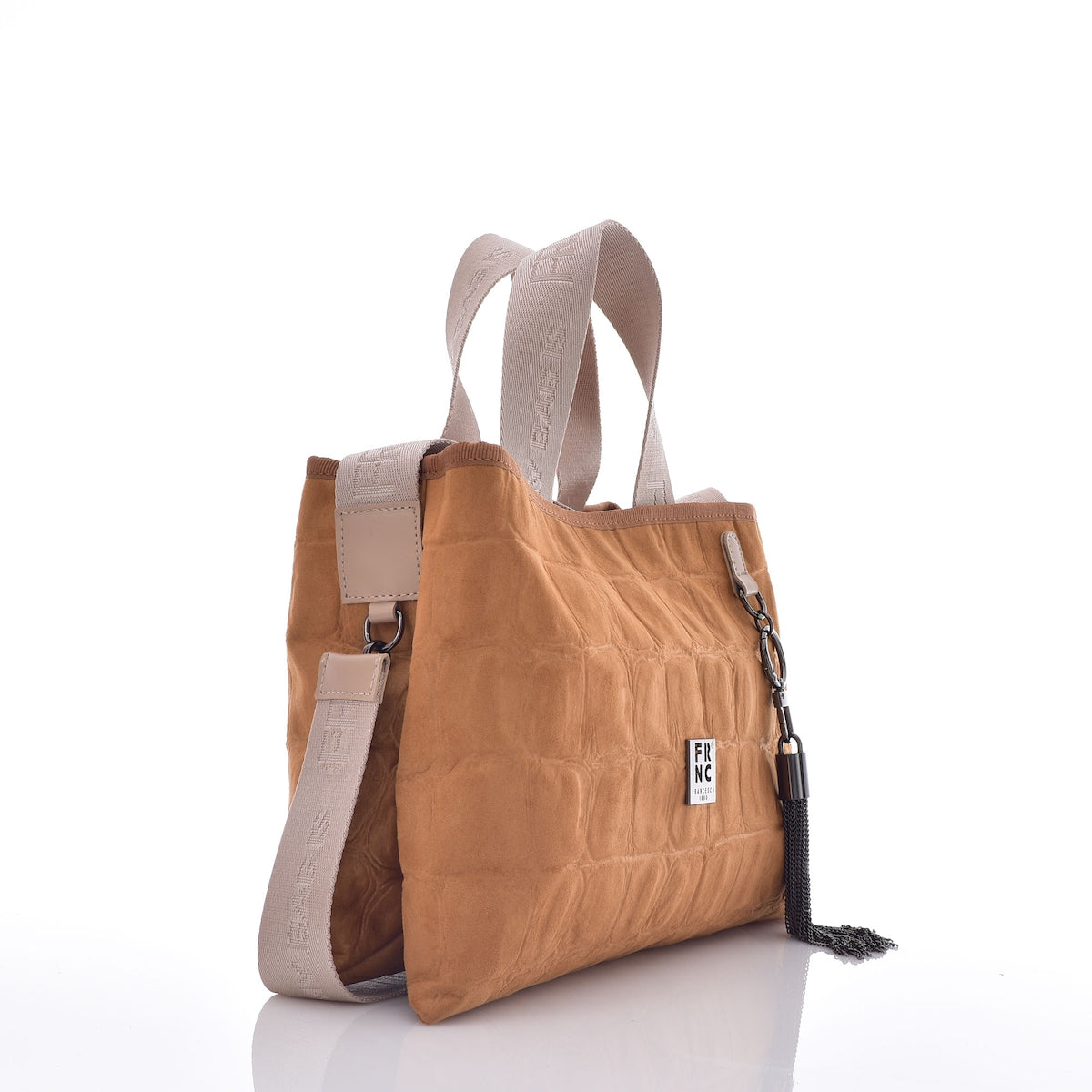 FRNCΓυναικεία Τσάντα Χειρός Καφέ 6136