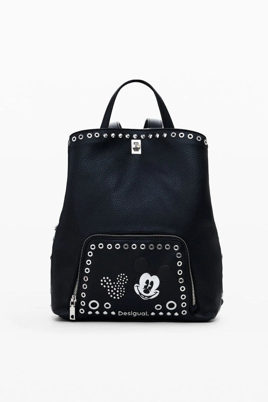 Desigual Σακίδιο Mickey Rock Sumy 25SAKP06 Μαύρο