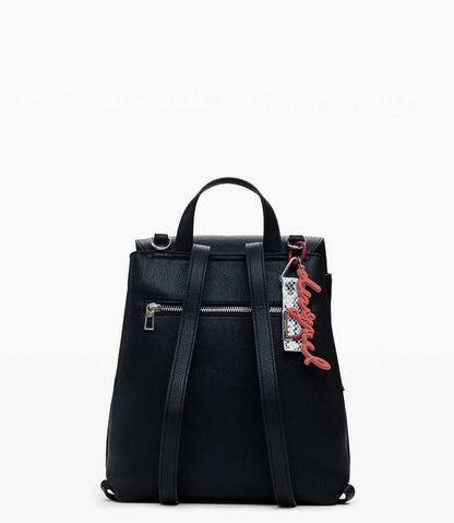 Γυναικείο Μεσαίο σακίδιο με καπάκι και ανάγλυφα σχέδια 25WAKP19/2000U