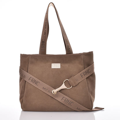 Τσάντα Ώμου/ Χιαστί Μπεζ FRNC 3726 Καστορ