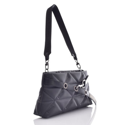 FRNC - FRANCESCO WATER REPELLENT SATIN SHOULDER BAG Κωδικός: 4163 BLK