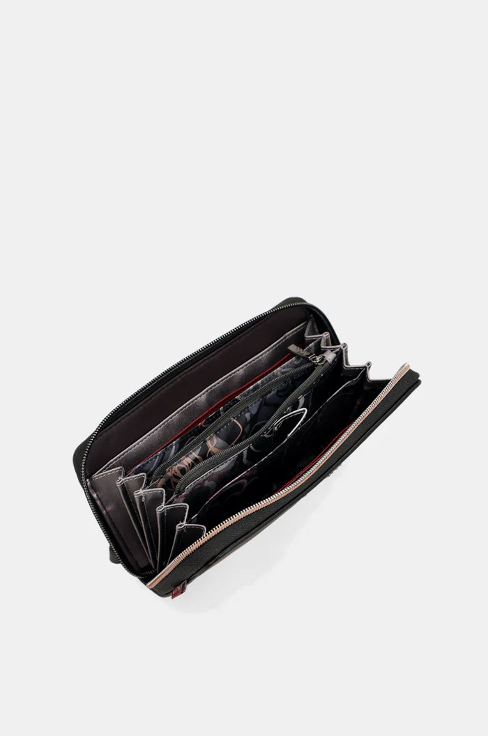 Μεγάλο πορτοφόλι RFID με τυπωμένο σχέδιο Mademoiselle 41809-908
