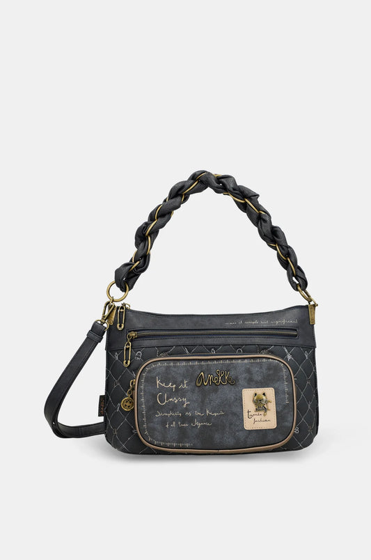 Τσάντα χιαστί με κοντό χερούλι σε στυλ body 41853-530