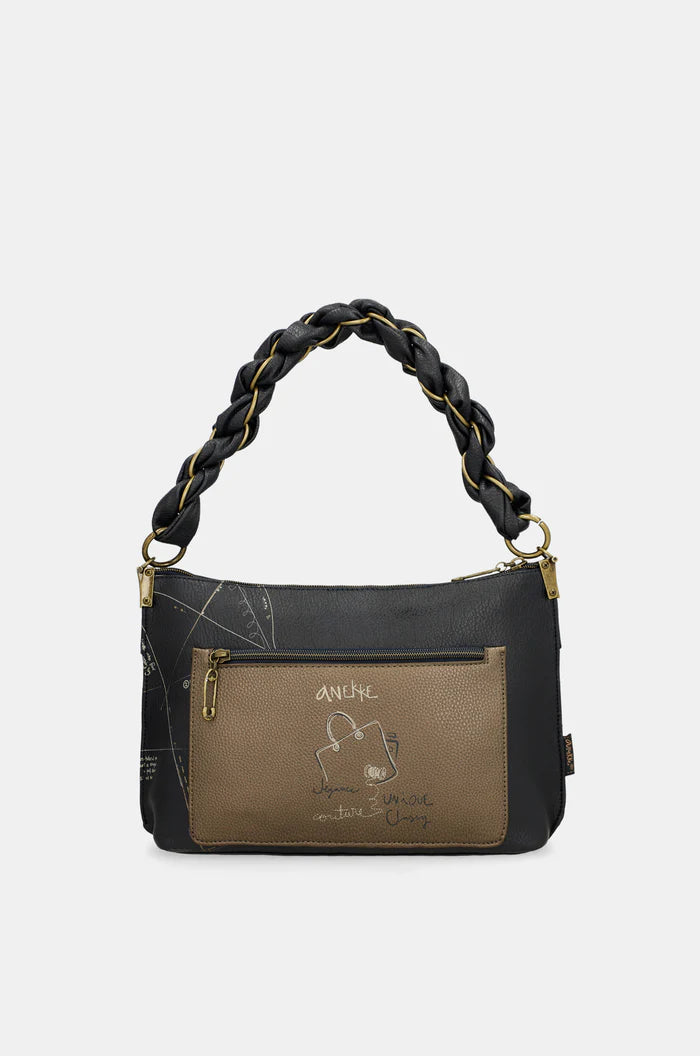 Τσάντα χιαστί με κοντό χερούλι σε στυλ body 41853-530