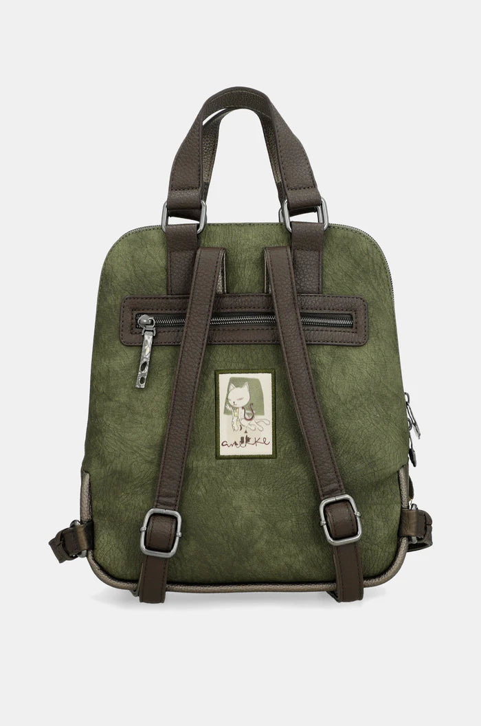 Short-handle printed backpack Amphora 42715-303