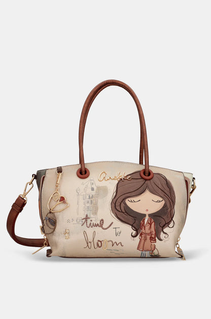 Short-handle bag and crossbody bag Tulip 43701-435