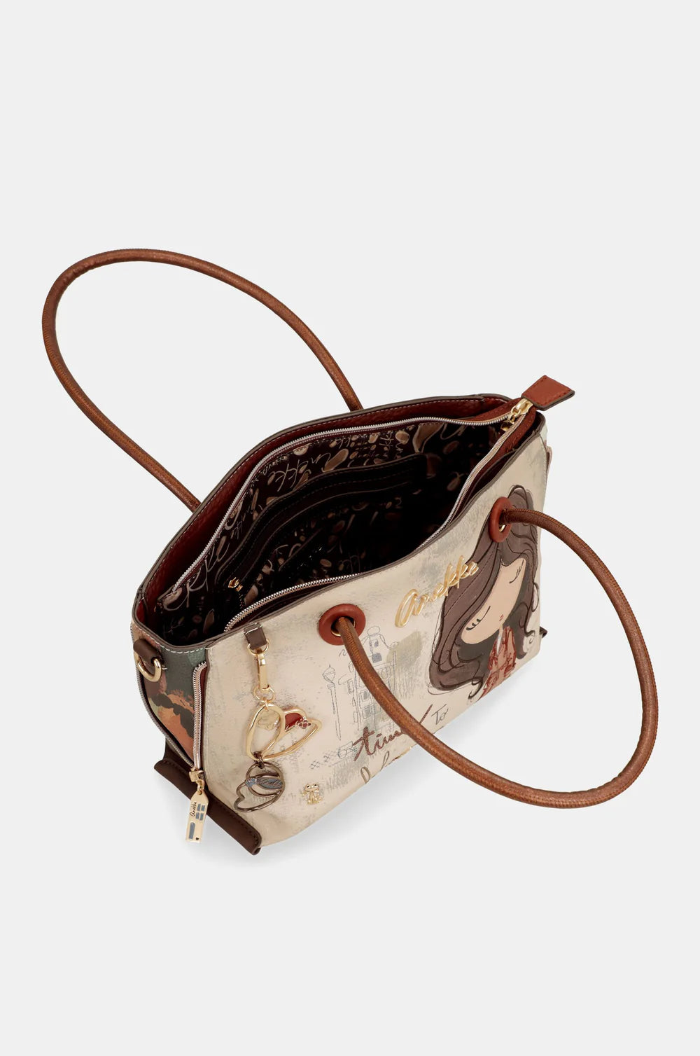 Short-handle bag and crossbody bag Tulip 43701-435