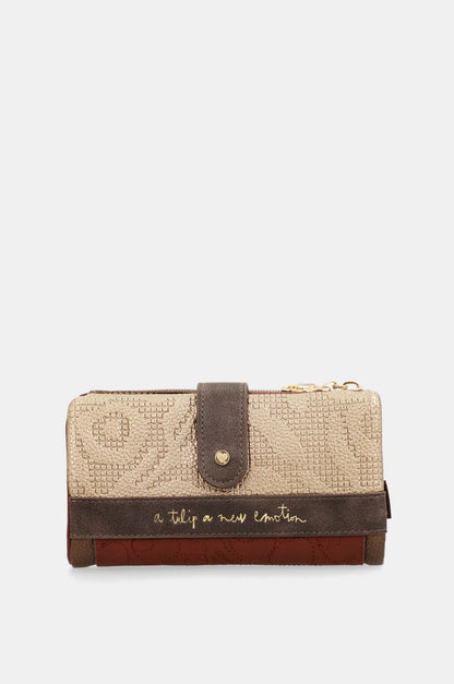 Medium rigid RFID wallet Blossom 43719-907