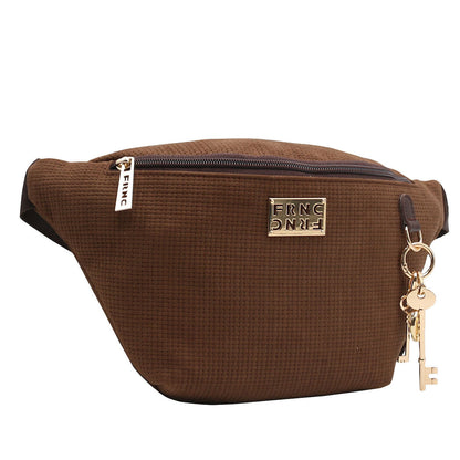 Γυναικεία Τσάντα Μέσης Καφέ FRNC 5571