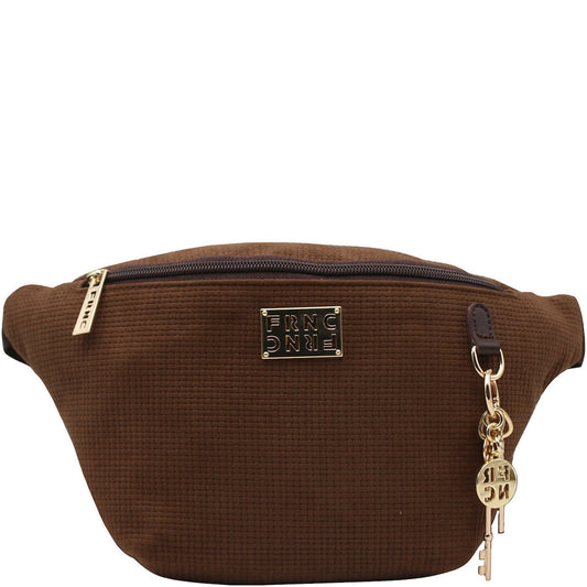 Γυναικεία Τσάντα Μέσης Καφέ FRNC 5571