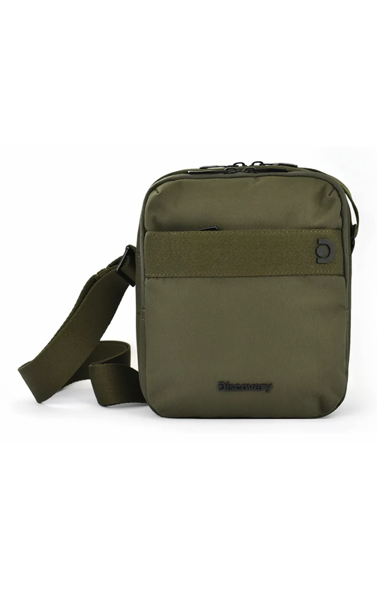 D00912-11 KHAKI MENS DISCOVERY CROSSBODY BAG