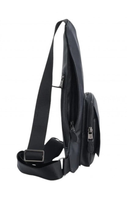 D03355-06 MENS DISCOVERY CROSSBODY SLING BAG BLACK