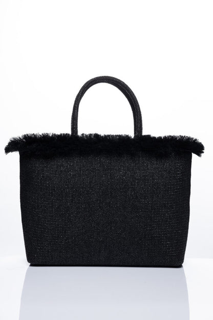 FALBALA BEACH BAG BLACK