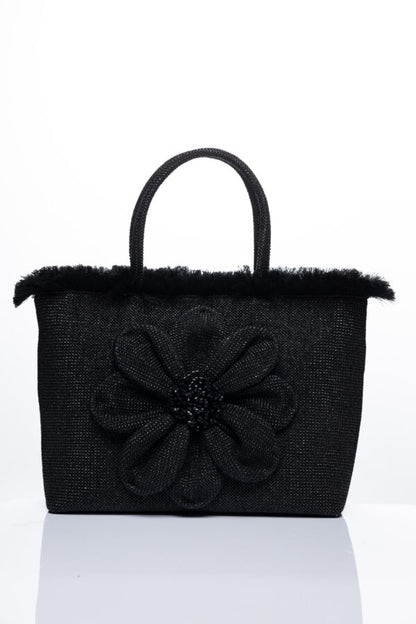 FALBALA BEACH BAG BLACK