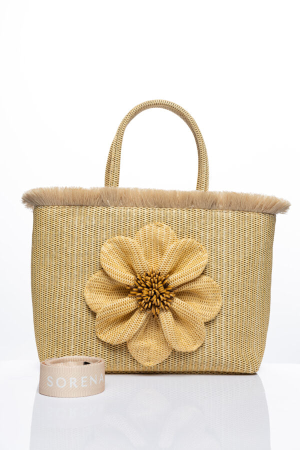 FALBALA BEACH BAG SAND