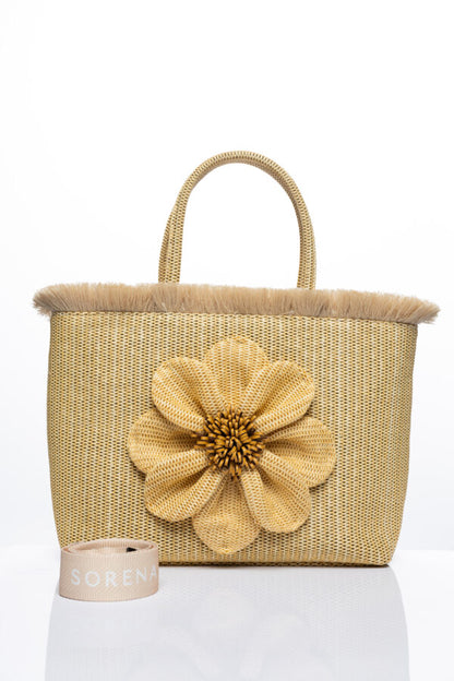 FALBALA BEACH BAG SAND