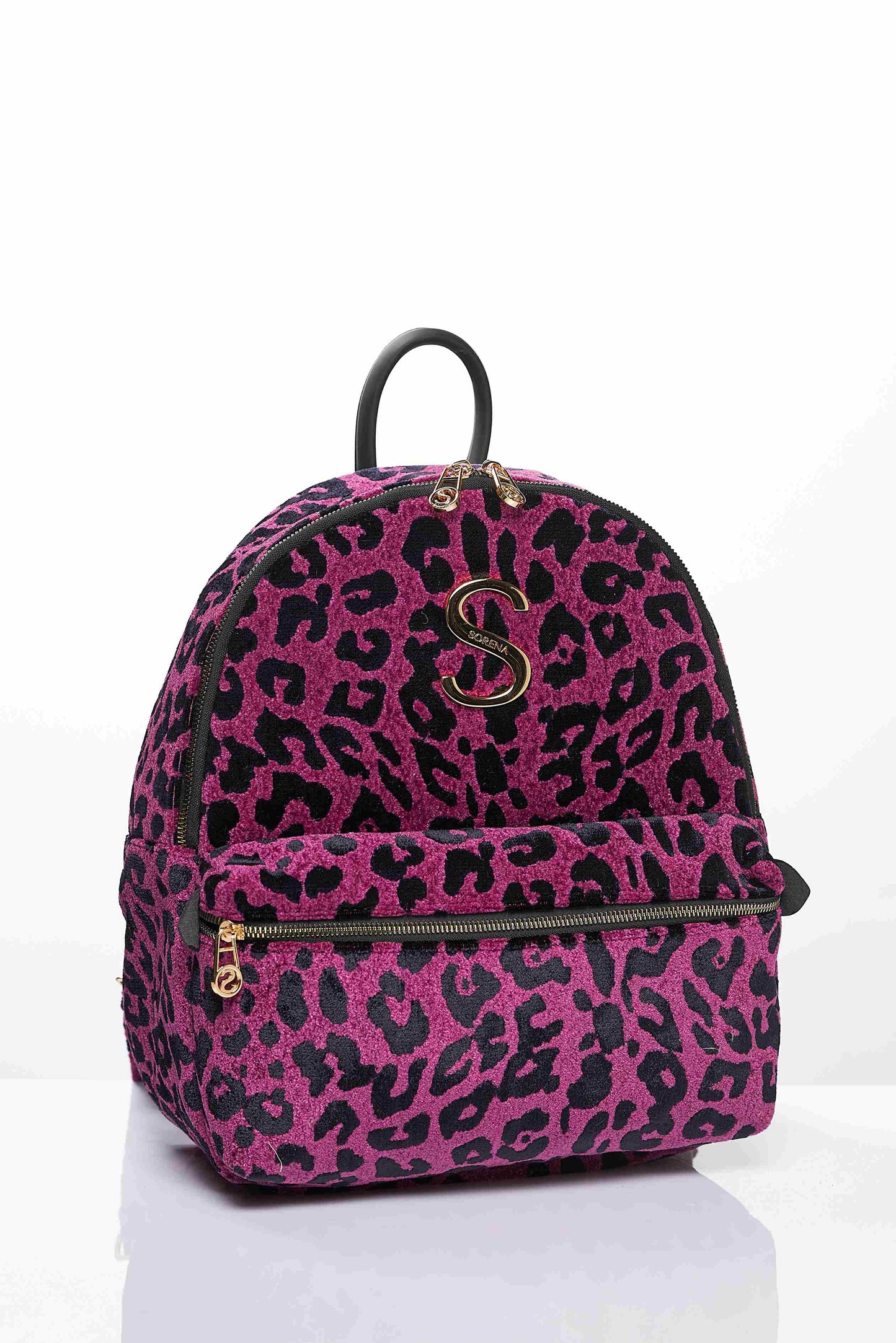 ΣΑΚΙΔΙΟ ΠΛΑΤΗΣ LEOPARD VELVET MAGENTA