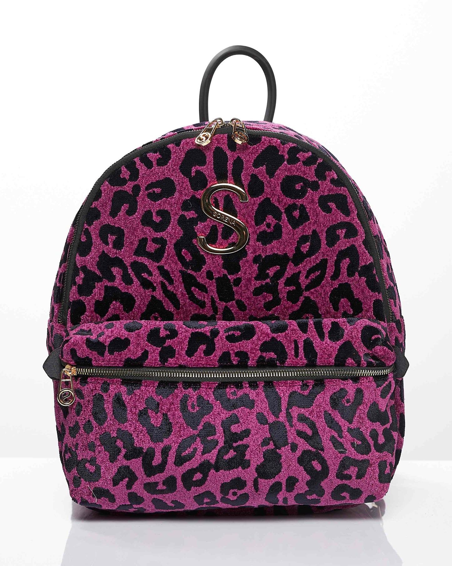 ΣΑΚΙΔΙΟ ΠΛΑΤΗΣ LEOPARD VELVET MAGENTA
