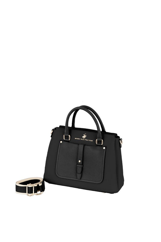 Beverly Hills Polo Γυναικεία Τσάντα Χειρός-Ώμου BH-4543 Μαύρο
