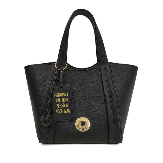 Μαύρη τσάντα αγορών Vicky PF255B575 nero