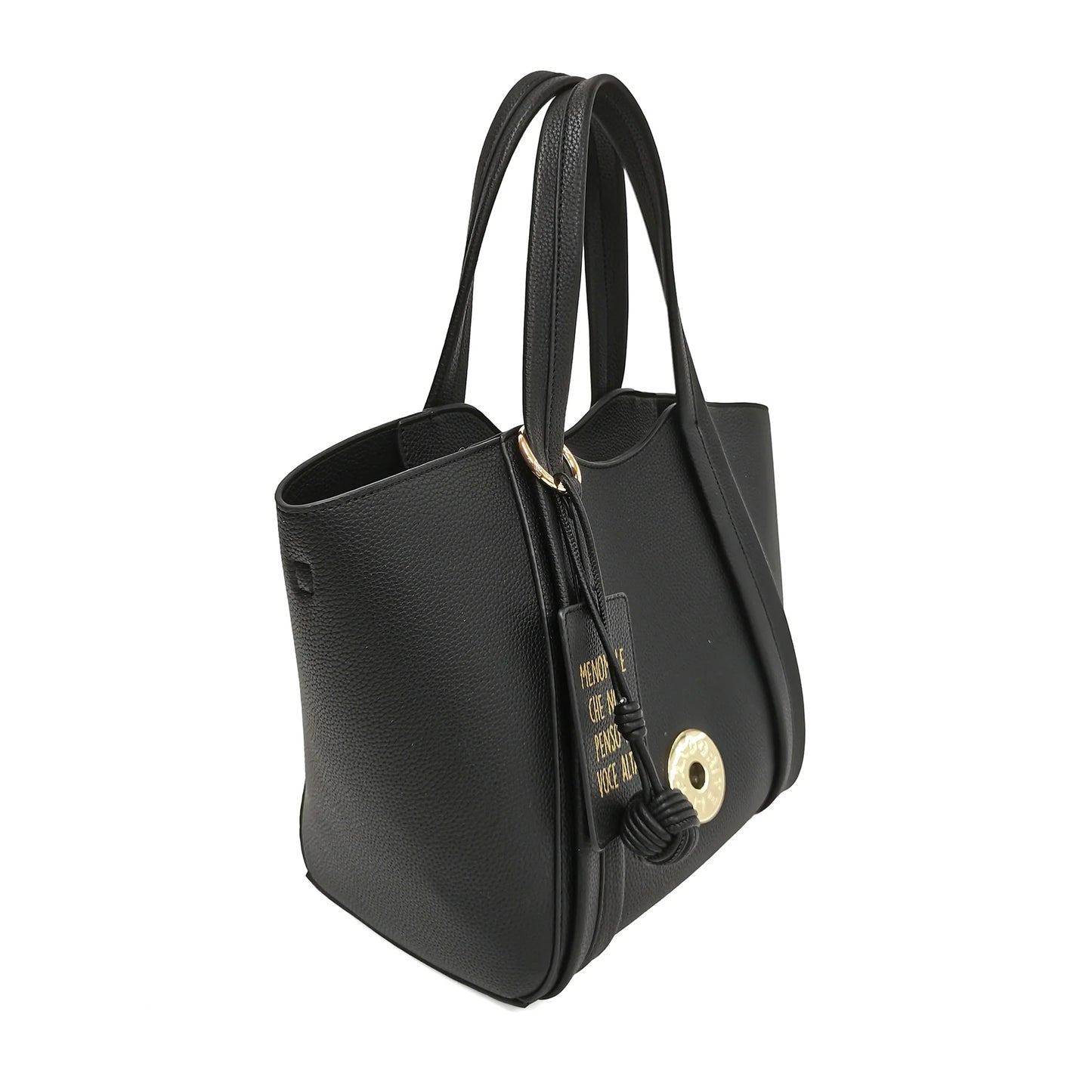 Μαύρη τσάντα αγορών Vicky PF255B575 nero