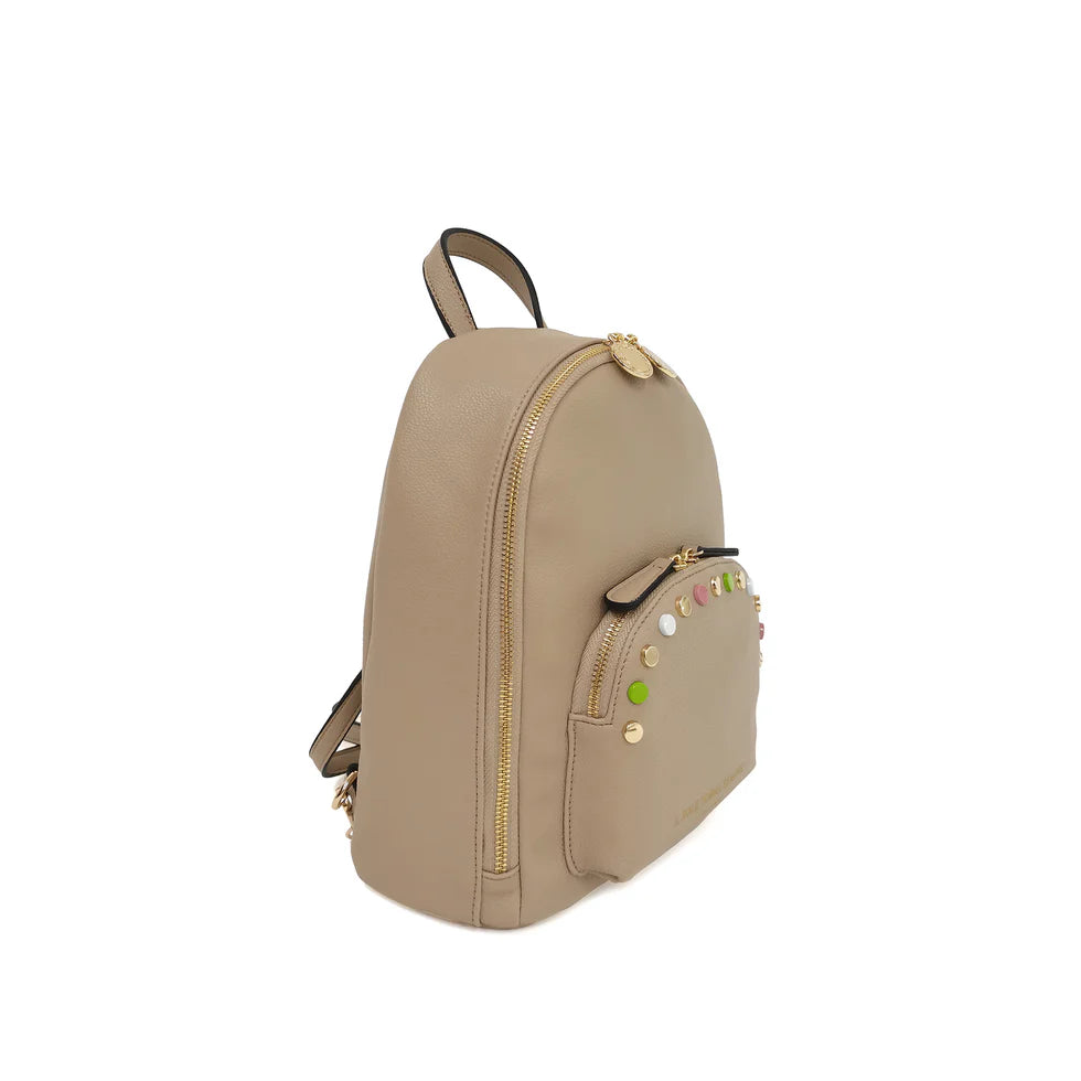 ps255b043 natural Brenda Backpack With Studs Multicolor