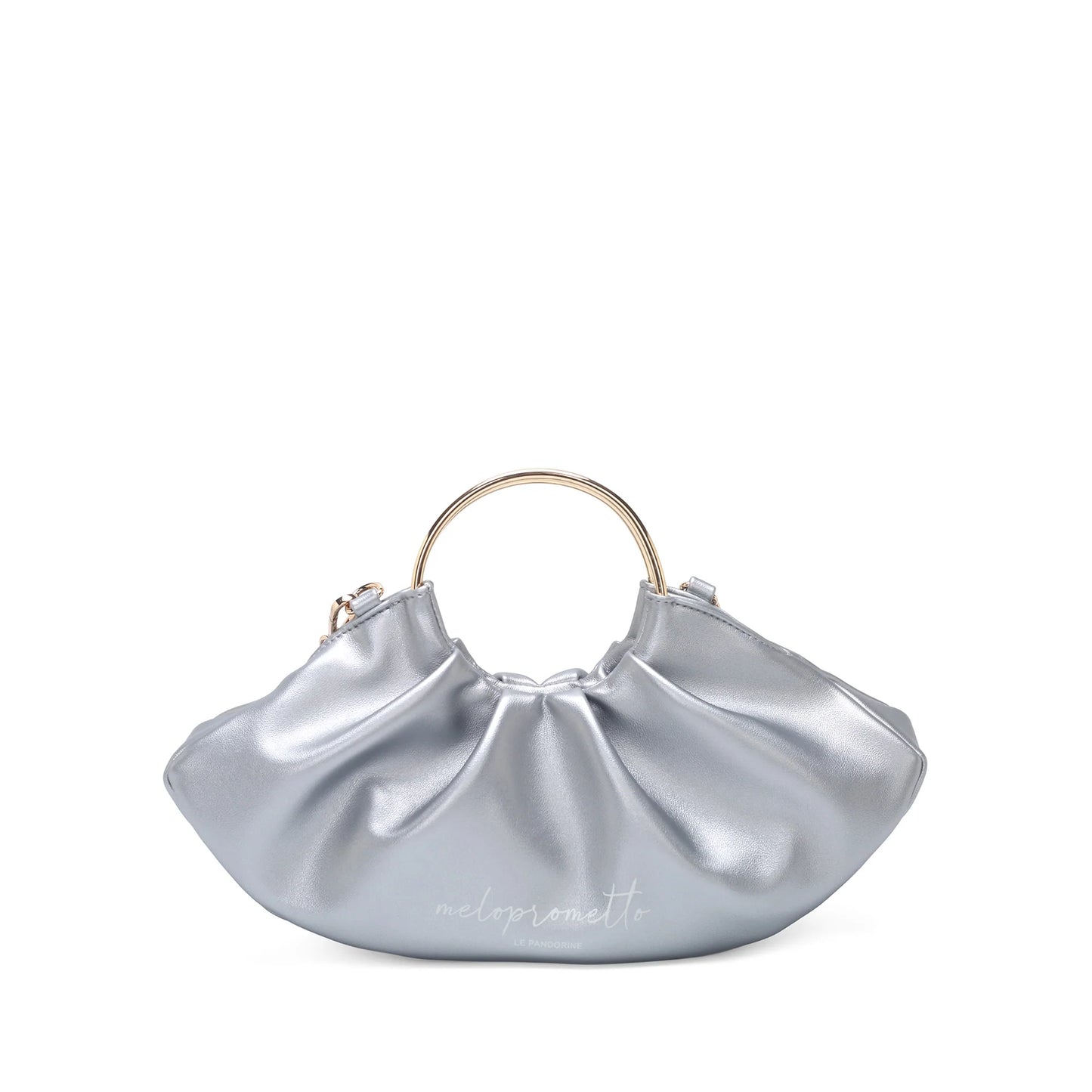Serena handbag with silver hoop handle ps2615b25