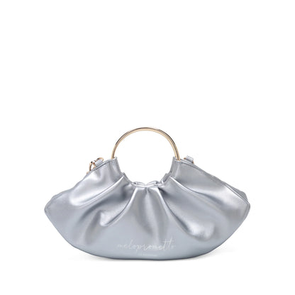 Serena handbag with silver hoop handle ps2615b25