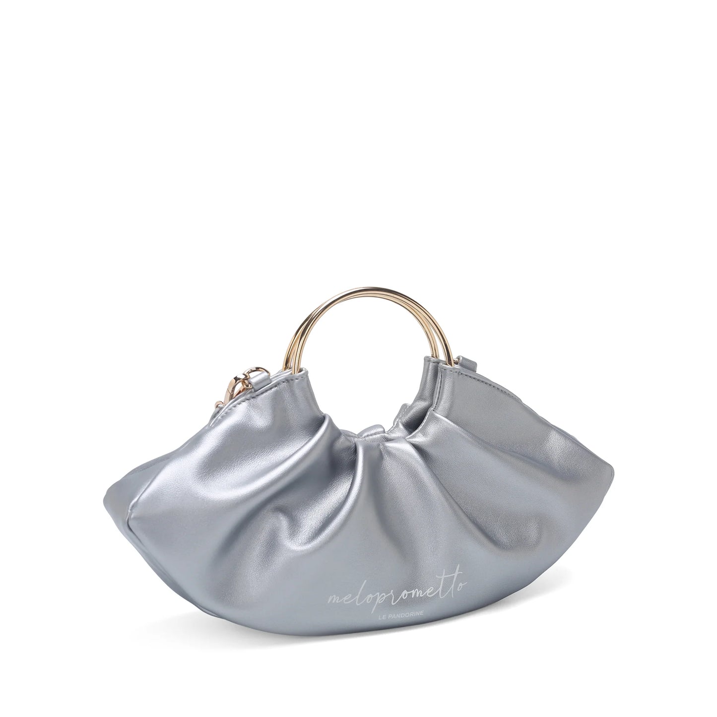 Serena handbag with silver hoop handle ps2615b25