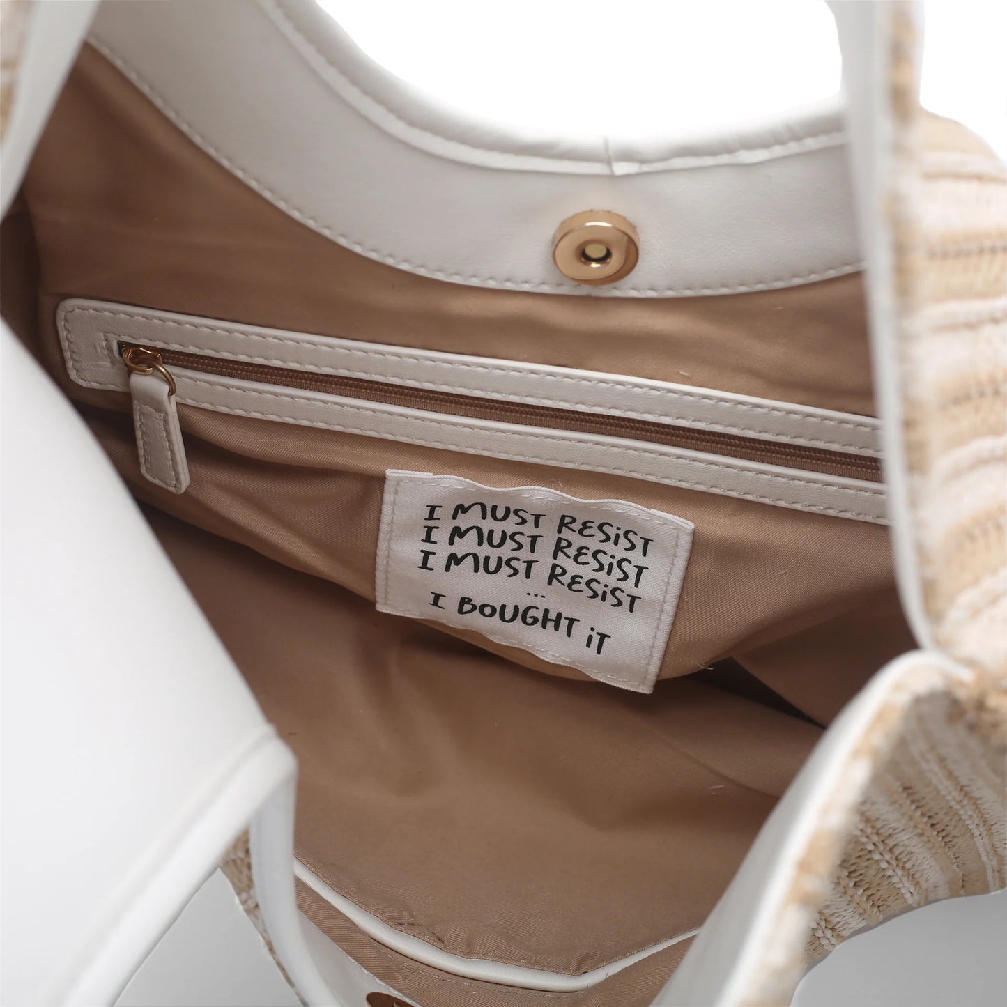 Olivia maxi hobo in white raffia ps2626b76