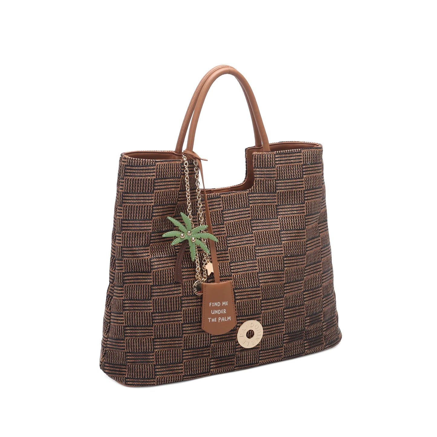 Miriam shopping bag with matching black accessory ps2627b37