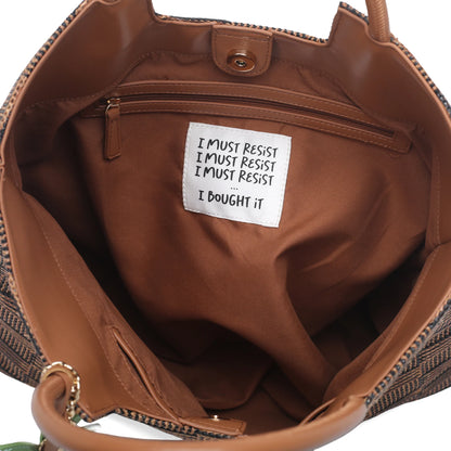 Miriam shopping bag with matching black accessory ps2627b37