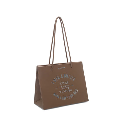 Small Shopper Bottle Bag Natural Color ps263b41