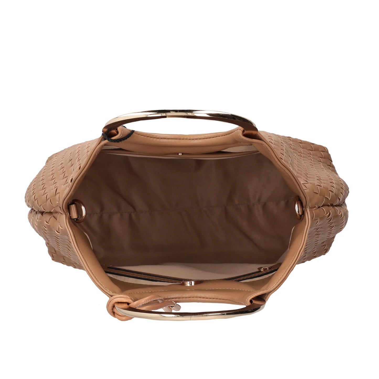 Aurora handbag with hoop handle natural color ps268b550