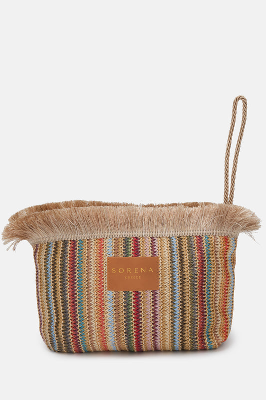 SAMIOPOULA STRAW CLUTCH