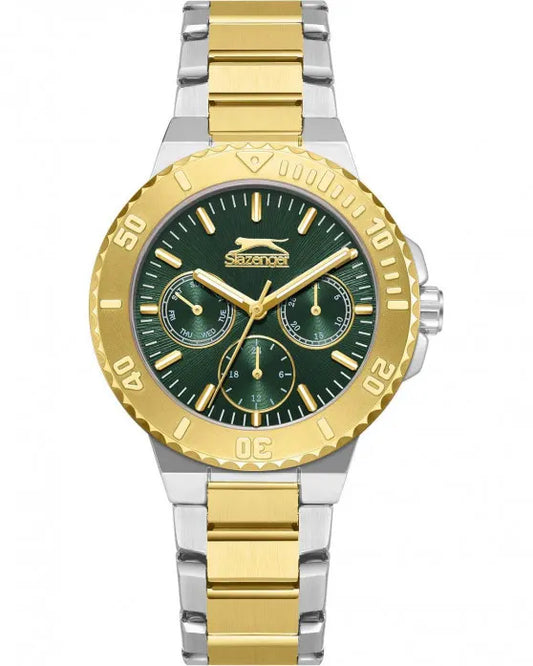 SLAZENGER Two Tone Stainless Steel Bracelet SKU SL.09.2416.4.05