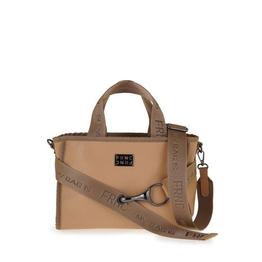 Γυναικεία Τσάντα Χειρός Σε Χρώμα Καμηλό FRNC 3761 VKT